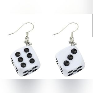 Dice Earrings, Casino Earrings, Gambling Earrings, Fun Earrings, Novelty Earring